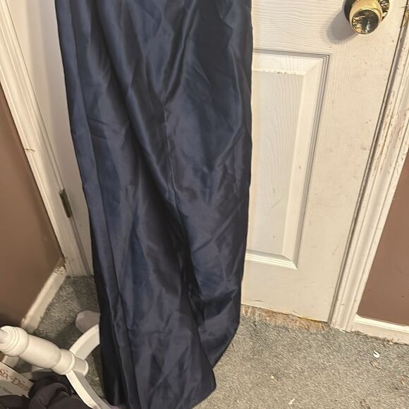 Alfred Sung OneShoulder Satin Twill Maxi Dress NWOT size 14 - Picture 7 of 8